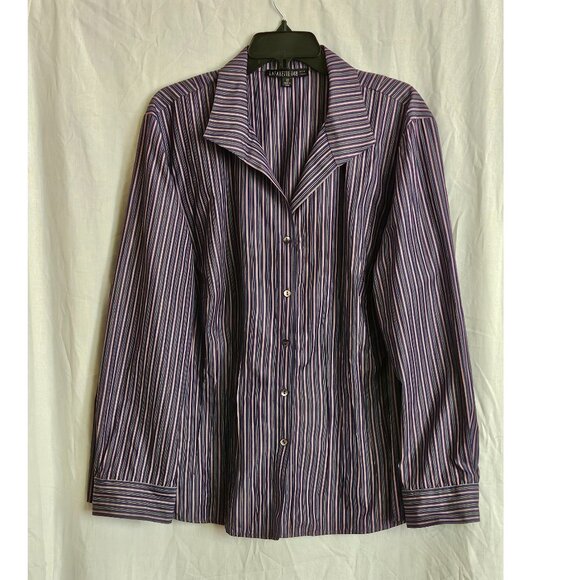 Lafayette 148 New York Cotton Button Down Shirt - Picture 1 of 8